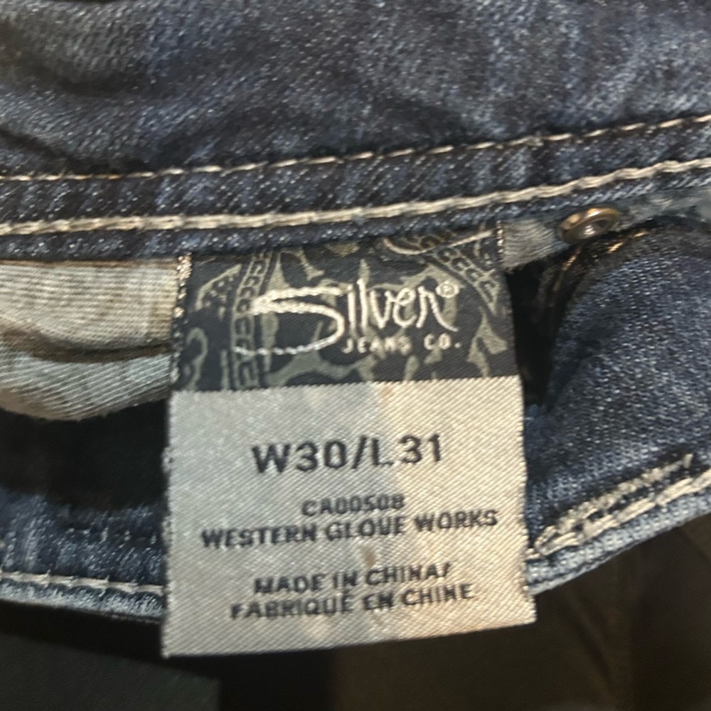 Silver Jeans Dark Blue Straight Leg Women's Jeans - Picture 9 of 9